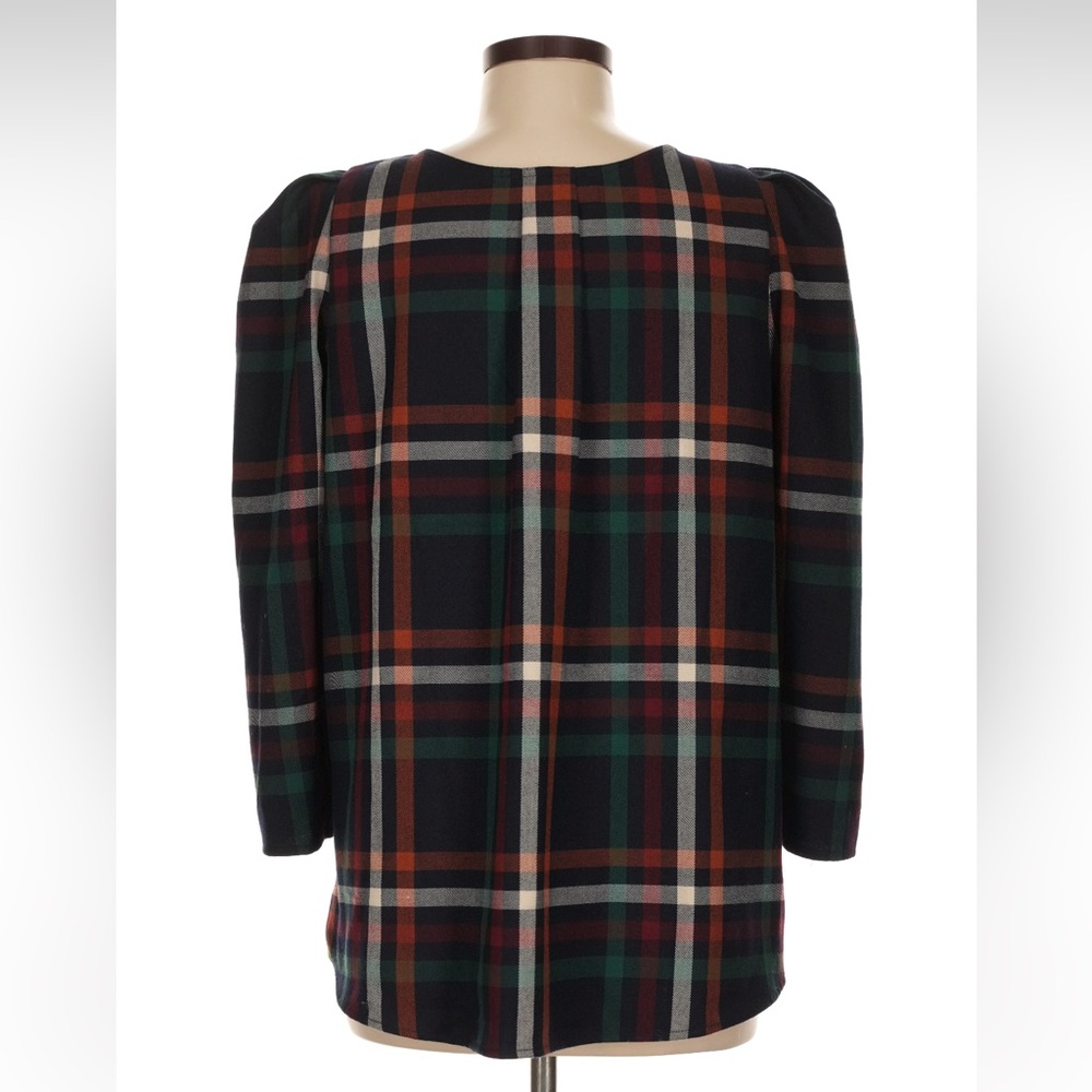 Tuckernuck Plaid Bedford Blouse Size M - Picture 2 of 5
